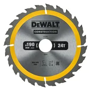 DeWALT Cirkelzaagblad voor Hout | Construction | Ø 190mm Asgat 30mm 24T - DT1944-QZ