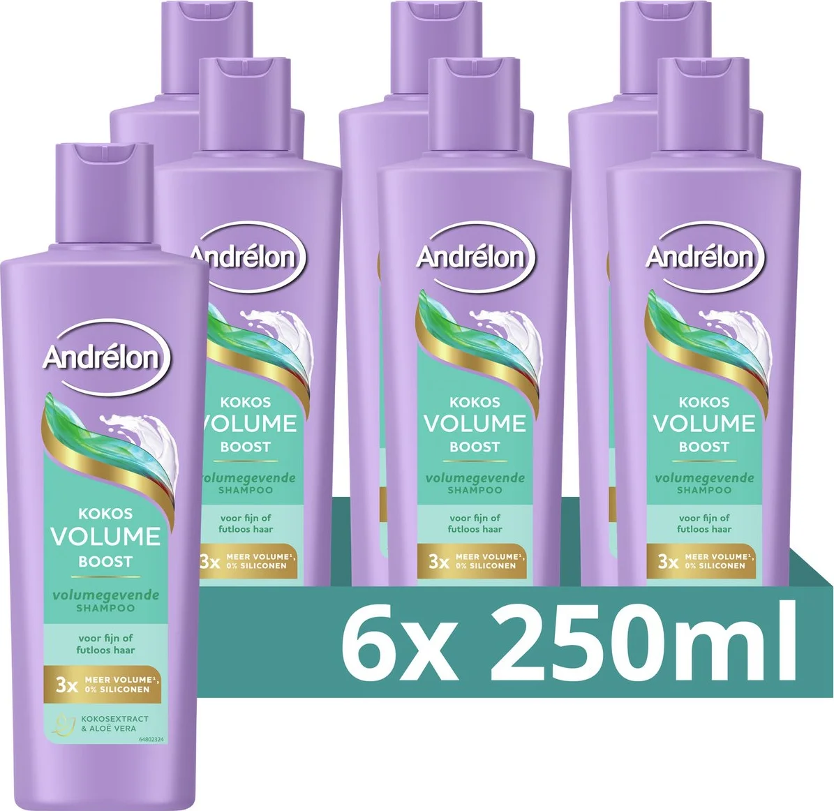 6x Andrélon Shampoo Volume Boost 250 ml